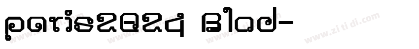 paris2024 Blod字体转换